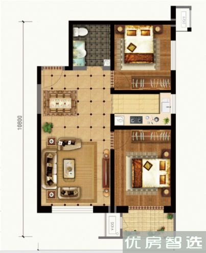 建面建筑面积：约85平米