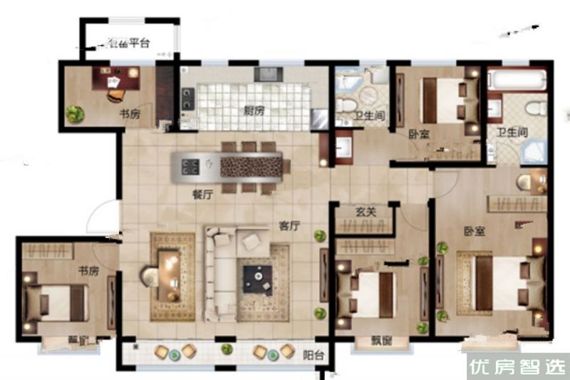 建面建筑面积：约180平米