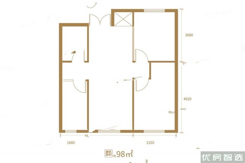 慧翔云溪普通住宅室厅卫1厨