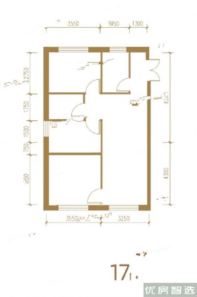 慧翔云溪普通住宅室厅卫1厨