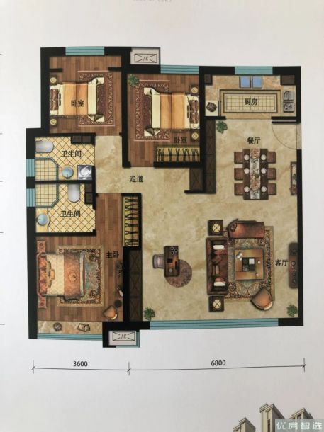 建面建筑面积：约134平米