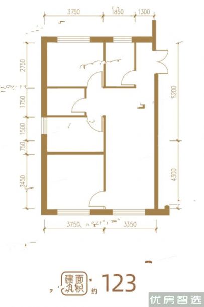 慧翔云溪普通住宅室厅卫1厨