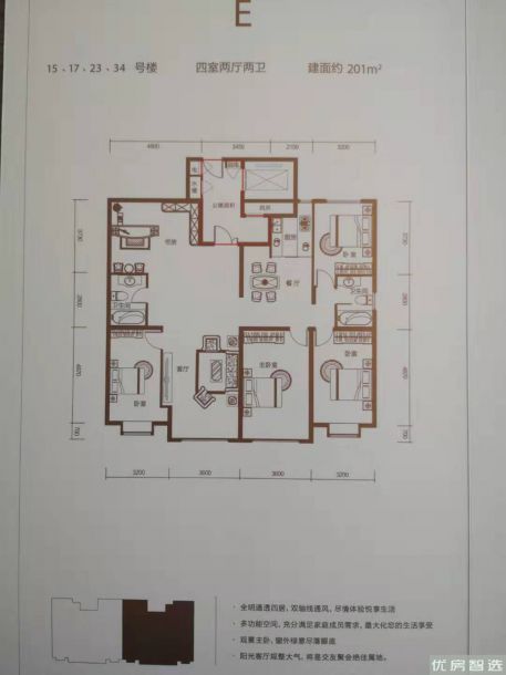 建面建筑面积：约201平米