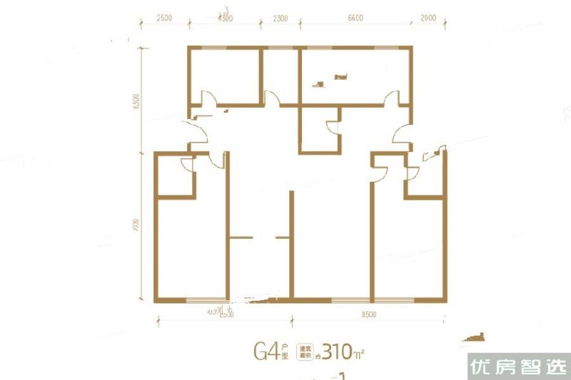 建面建筑面积：约310平米