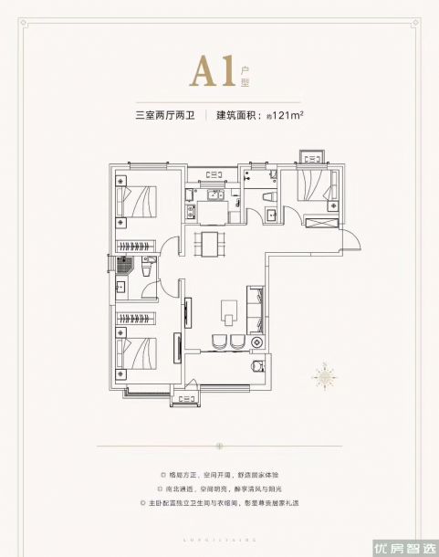 建面建筑面积：约121平米