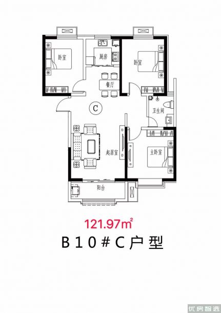 玉兰花园3室2厅1卫1厨